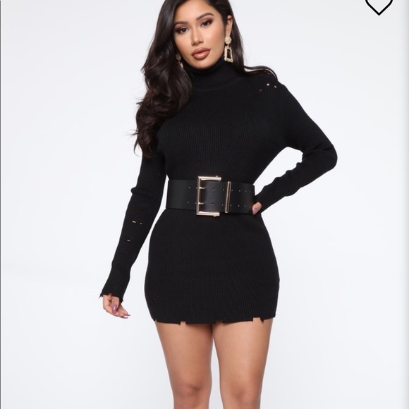 micro sweater dress